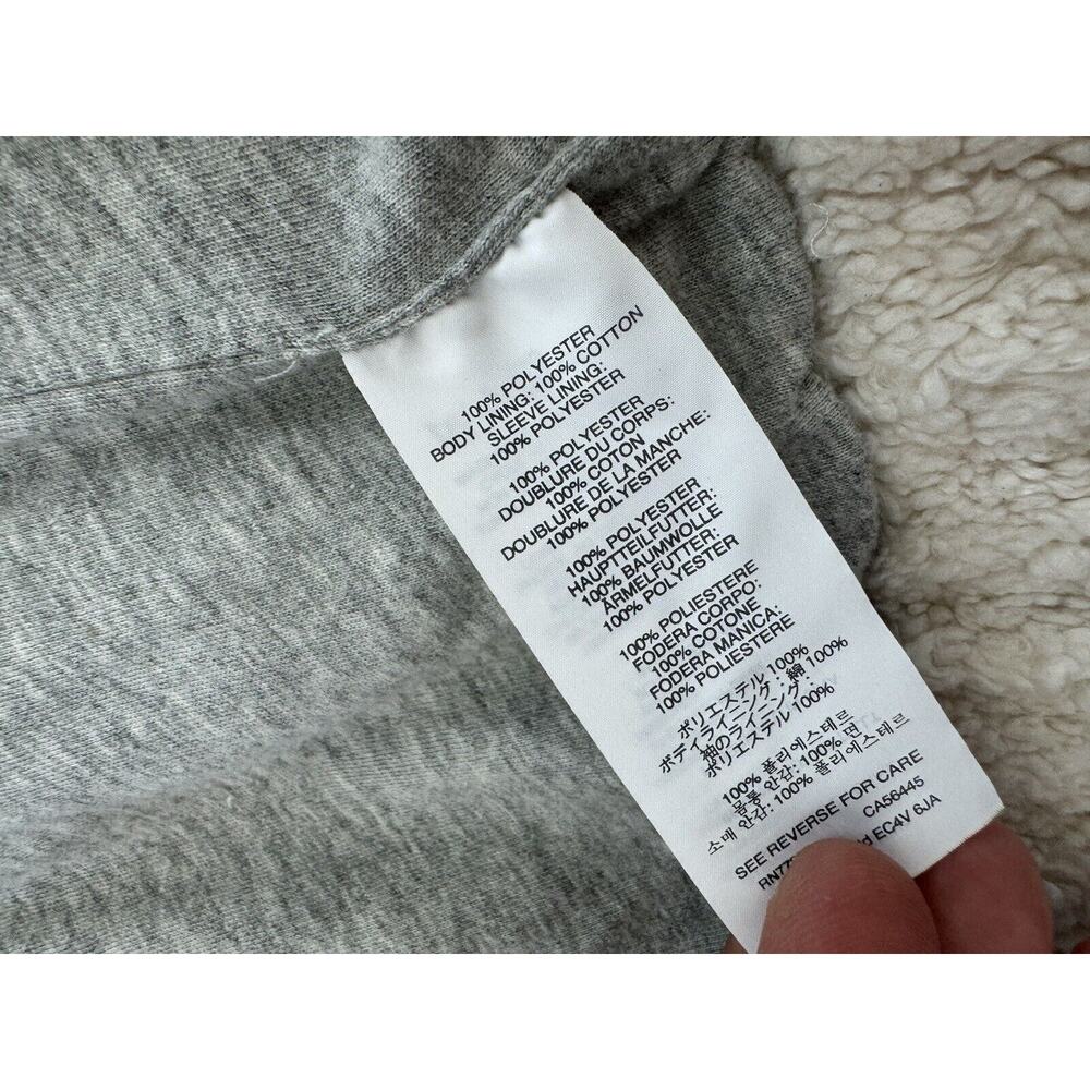 Crewcuts Jacket Girls 6 7 years Sherpa Teddy Coat Cream Gray - Picture 7 of 9
